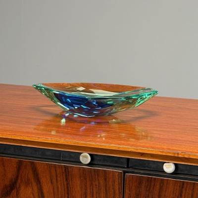  Fontana Arte FontanaArte Max Ingrand Fontana Arte Mid Century Modern Ashtray Cut Crystal 1960s
