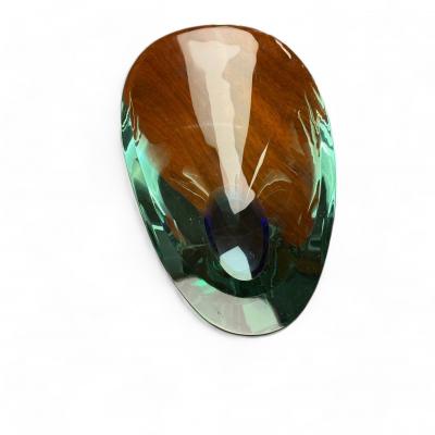  Fontana Arte FontanaArte Max Ingrand Fontana Arte Mid Century Modern Large Ashtray Cut Crystal 1960s