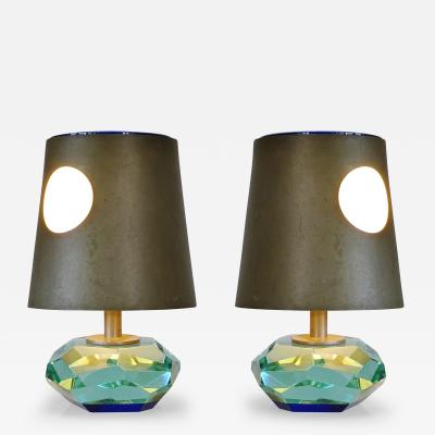  Fontana Arte FontanaArte Max Ingrand pair of table lamps for Fontana Arte Italy 1960s
