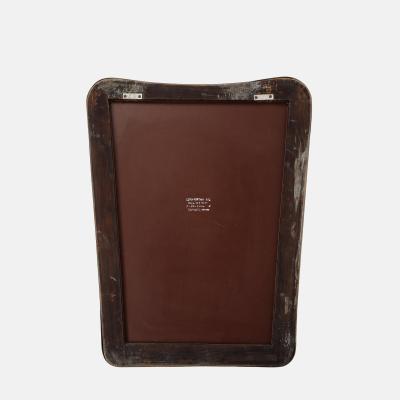  Fontana Arte FontanaArte Midcentury Brass Shaped Brass Mirror by Fontana Arte