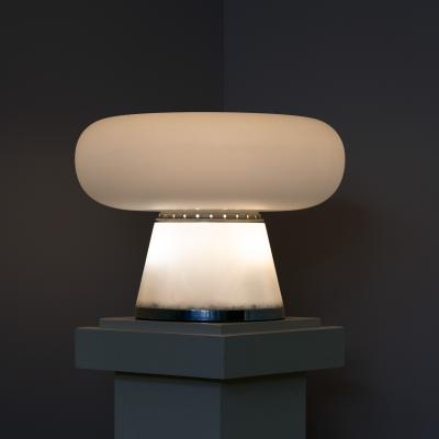  Fontana Arte FontanaArte Opaline Glass Table Lamp attributed to Fontana Arte Italy 1960s