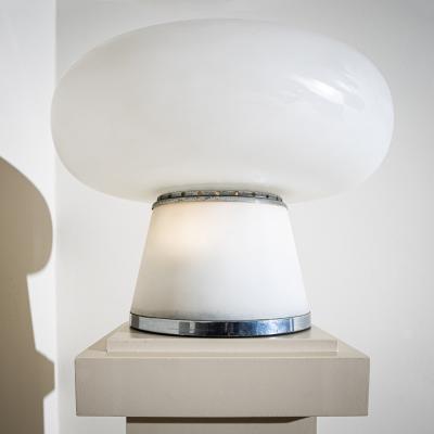  Fontana Arte FontanaArte Opaline Glass Table Lamp attributed to Fontana Arte Italy 1960s