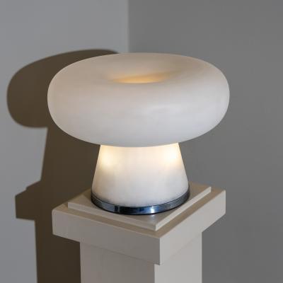  Fontana Arte FontanaArte Opaline Glass Table Lamp attributed to Fontana Arte Italy 1960s