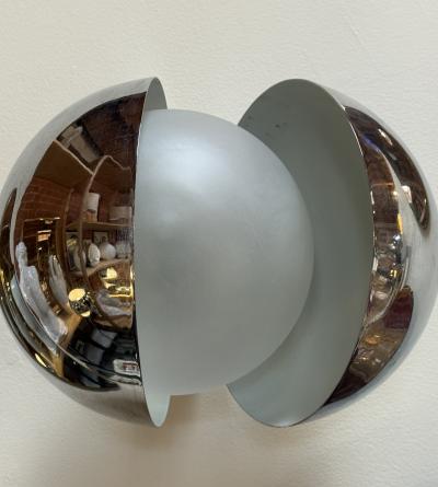  Fontana Arte FontanaArte Pair of Diaframma Sconces by Fontana Arte Italy 1960s