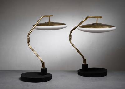  Fontana Arte FontanaArte Pair of Max Ingrand table lamps for Fontana Arte