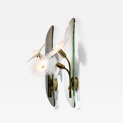  Fontana Arte FontanaArte Pair of Pietro Chiesa wall lamps for Fontana Arte