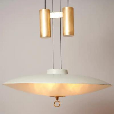  Fontana Arte FontanaArte Rare Counterbalance chandelier by Max Ingrand For Fontana Arte c1954