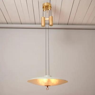  Fontana Arte FontanaArte Rare Counterbalance chandelier by Max Ingrand For Fontana Arte c1954