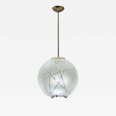  Fontana Arte FontanaArte Rare Fontana Arte Ceiling Fixture