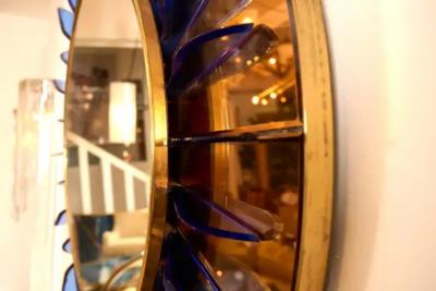  Fontana Arte FontanaArte Rare Petal Form Wall Mirror