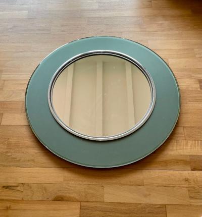  Fontana Arte FontanaArte Round Mirror