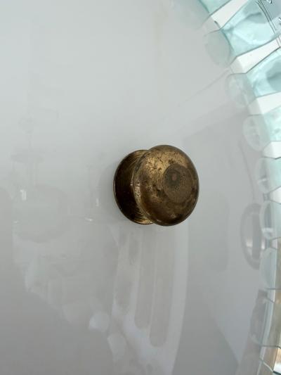  Fontana Arte FontanaArte Sconce Mirror and Glass by Fontana Arte Italy 1950s