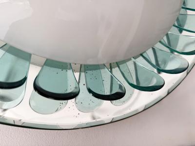  Fontana Arte FontanaArte Sconce Mirror and Glass by Fontana Arte Italy 1950s