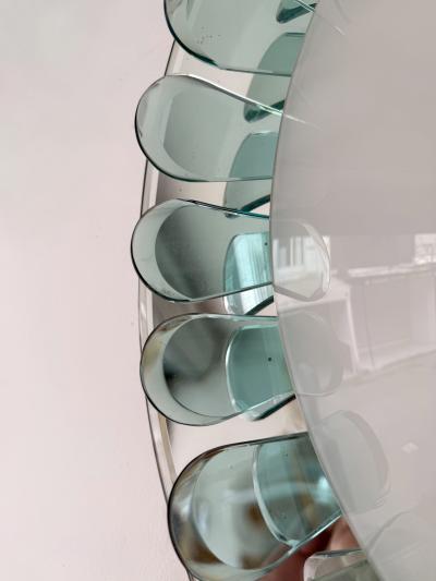  Fontana Arte FontanaArte Sconce Mirror and Glass by Fontana Arte Italy 1950s