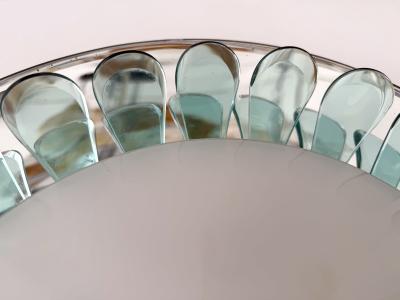 Fontana Arte FontanaArte Sconce Mirror and Glass by Fontana Arte Italy 1950s