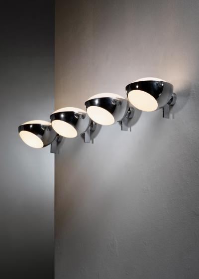  Fontana Arte FontanaArte Set of 4 Max Ingrand wall lamps for Fontana Arte