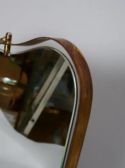  Fontana Arte FontanaArte Two Gio Ponti shape Fontana Arte table or wall mirrors Italy c1950