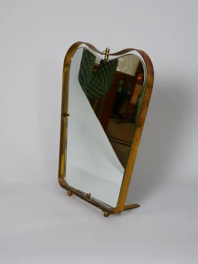  Fontana Arte FontanaArte Two Gio Ponti shape Fontana Arte table or wall mirrors Italy c1950