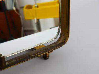  Fontana Arte FontanaArte Two Gio Ponti shape Fontana Arte table or wall mirrors Italy c1950