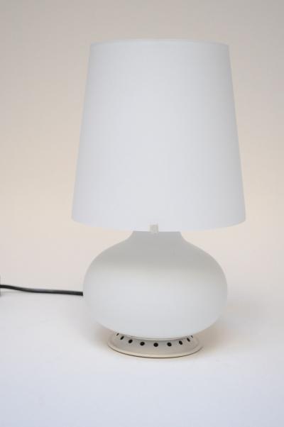  Fontana Arte FontanaArte Vintage Italian Petite Glass Table Lamp by Max Ingrand for Fontana Arte
