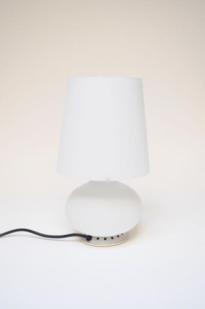  Fontana Arte FontanaArte Vintage Italian Petite Glass Table Lamp by Max Ingrand for Fontana Arte