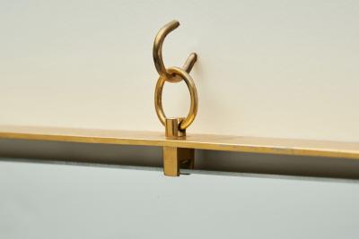  Fontana Arte Italian Model 2060 Brass Wall Mirror for Fontana Arte Italy 1950s