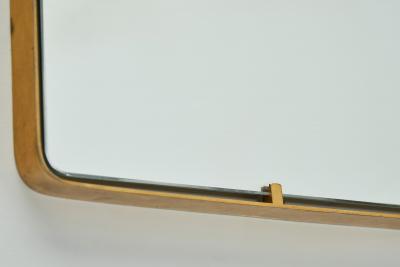  Fontana Arte Italian Model 2060 Brass Wall Mirror for Fontana Arte Italy 1950s