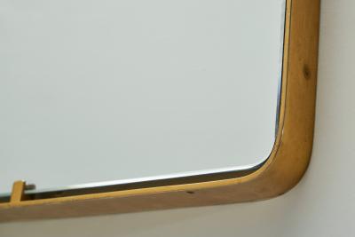  Fontana Arte Italian Model 2060 Brass Wall Mirror for Fontana Arte Italy 1950s