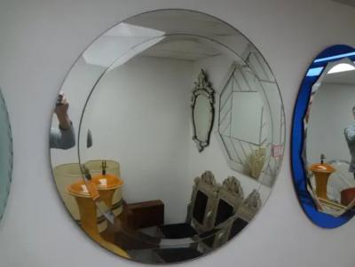  Fontana Arte Italian Modern Fontana Arte Style Beveled Mirror