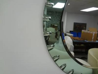 Fontana Arte Italian Modern Green Beveled Mirror Inspired By Fontana Arte