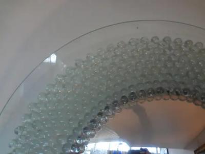  Fontana Arte Italian Pietro Chiesa for Fontana Arte Attributed Round Glass Convex Mirror