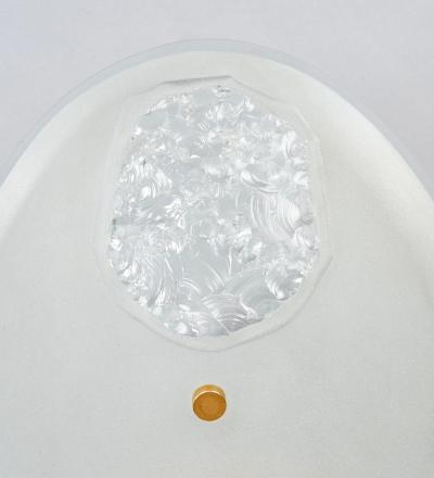  Fontana Arte Max Ingrand for Fontana Arte Chiseled Tear Drop Glass Sconces