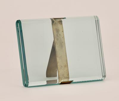  Fontana Arte Mod 1371 Glass Picture Frame by Pietro Chiesa for Fontana Arte Italy c 1960