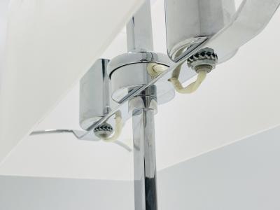  Fontana Arte Pair of Chrome Lucite Elvis Lamps by Charles Williams for Fontana Arte