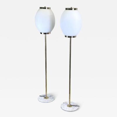  Fontana Arte Pair of Italian Mid Century Modern Style Floor Lamps Max Ingrand Fontana Arte