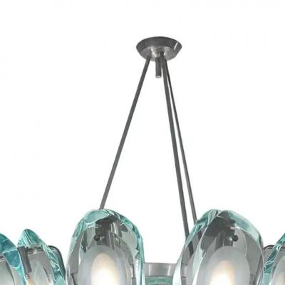  Fontana Arte Rare Max Ingrand for Fontana Arte Model 1088 Chandelier 1959