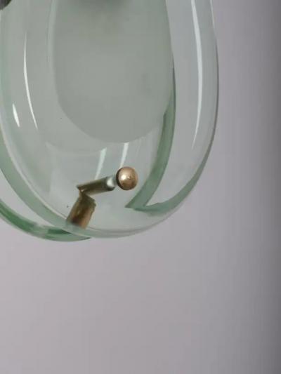 Fontana Arte Set of three Max Ingrand for Fontana Arte pendant lights model 2259