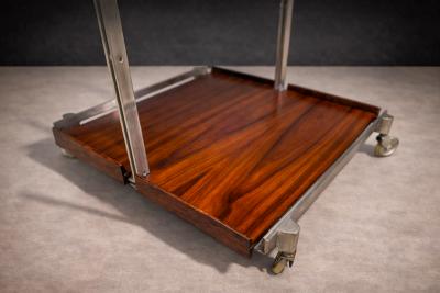  Forma Brazil Bar Car with Removable Trays in Rosewood Metal Forma 1960s
