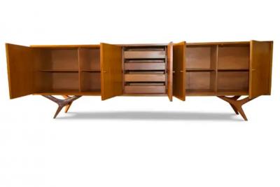  Forma Brazil Brazilian Modern Credenza in Caviuna Hardwood by Forma Moveis 1960 s Brazil