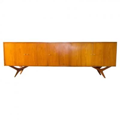 Forma Brazil Brazilian Modern Credenza in Caviuna Hardwood by Forma Moveis 1960 s Brazil