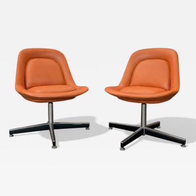  Forma Brazil Pair of Pollock Armchairs by Forma Aluminum Leather 1970s Lot 153