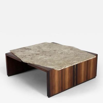  Forma Manufacture Mid Century Modern Marble Top Center Table by Forma Manufacture Brazil 1950s