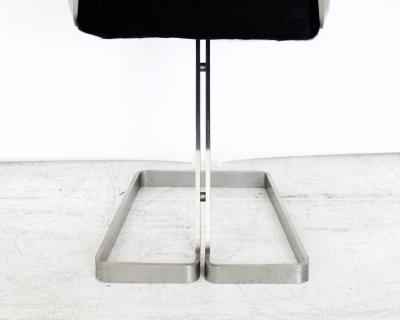  Forma Nova Italian Stainless Steel Desk Chair by Forma Nova circa 1970