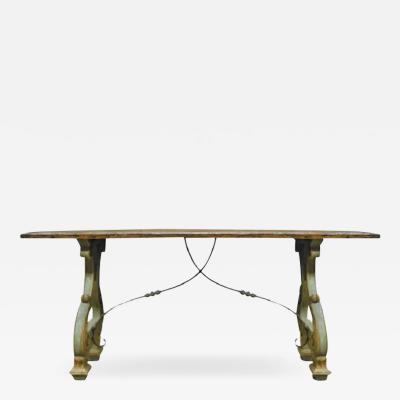  Formations 18th C Style Formations Wrought Iron Giltwood Console Table