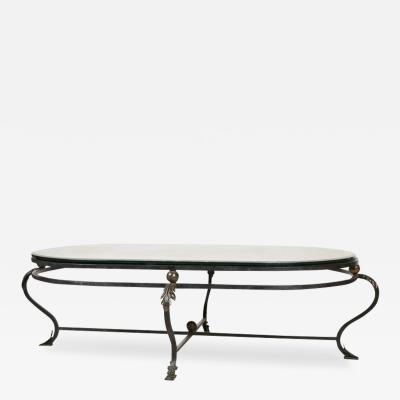  Formations Formations Wrought Iron Antique Mirrored Glass Coffee Table