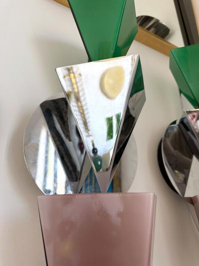  Foscarini Pair of Wassily Sconces by Tihani and Mancini for Foscarini Italy 1980s