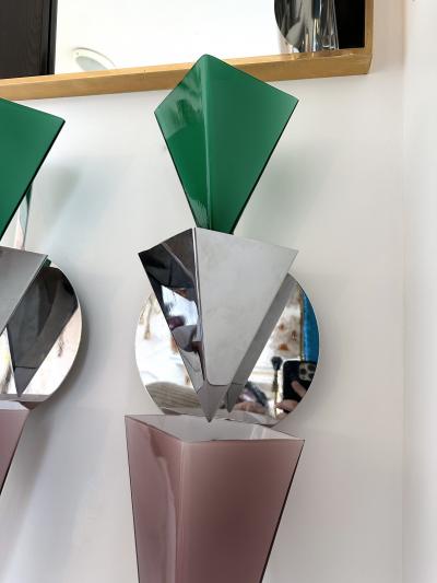  Foscarini Pair of Wassily Sconces by Tihani and Mancini for Foscarini Italy 1980s