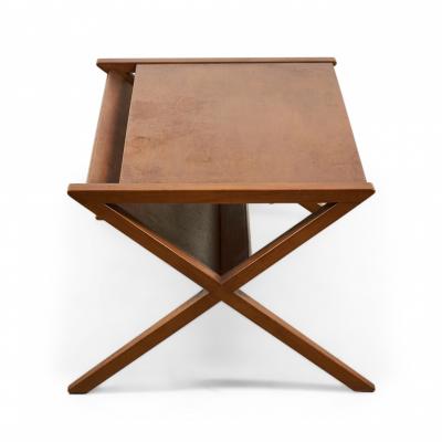  Founders Furniture Company Founders American X Frame Wooden Coffee Cocktail Table With Magazine Shelf