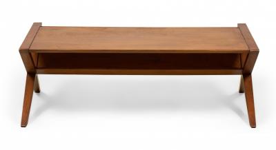  Founders Furniture Company Founders American X Frame Wooden Coffee Cocktail Table With Magazine Shelf