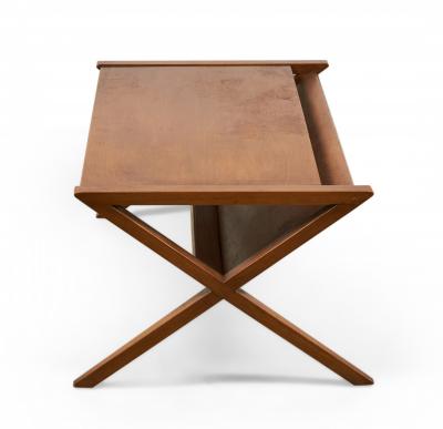  Founders Furniture Company Founders American X Frame Wooden Coffee Cocktail Table With Magazine Shelf